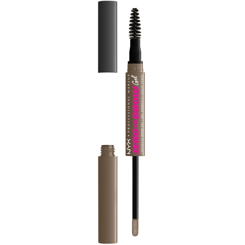 Nyx Professional Makeup Zero To Brow Longwear Brow Gel 2 Ml   05 Ash Brown
