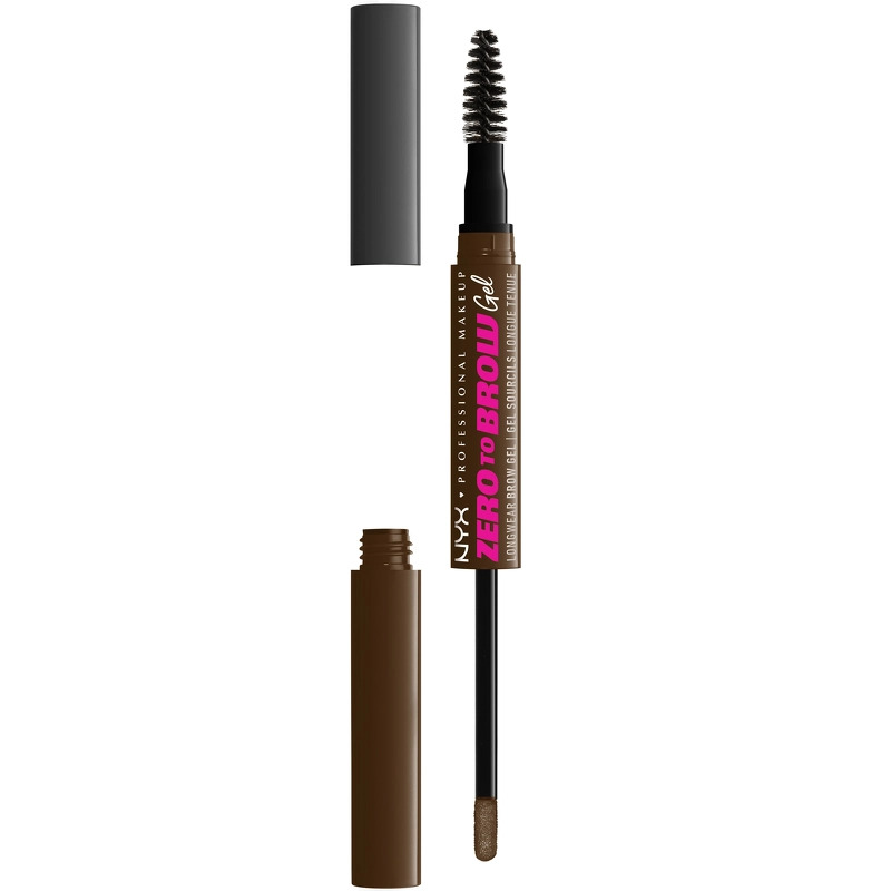 Nyx Professional Makeup Zero To Brow Longwear Brow Gel 2 Ml   06 Chocolate
