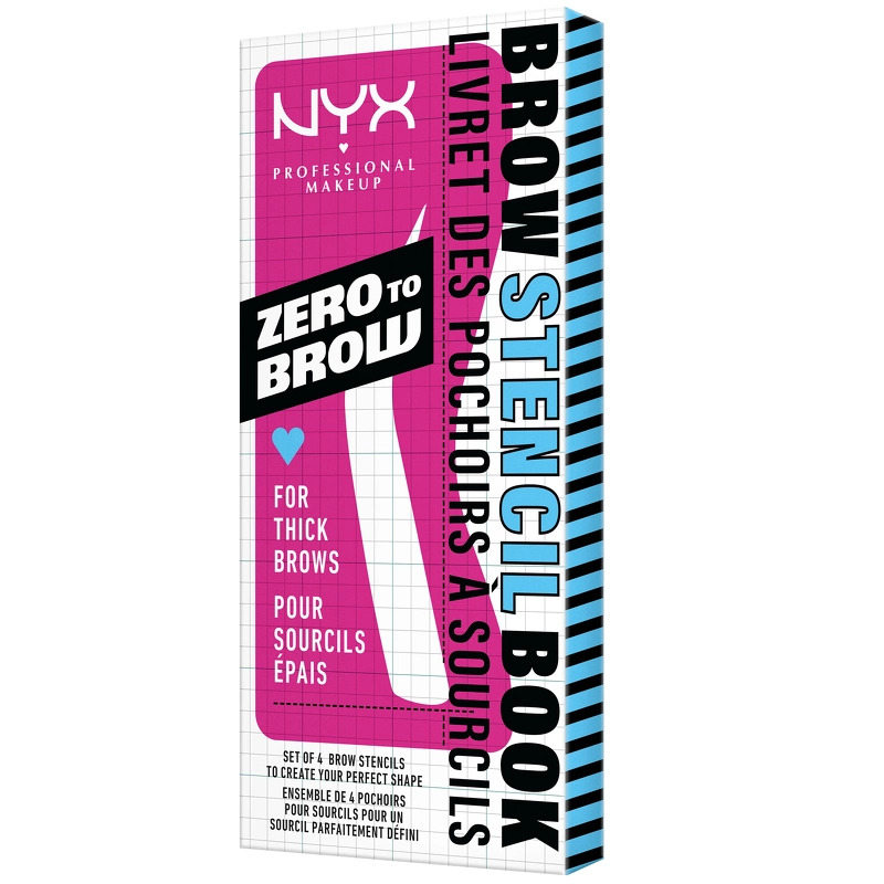 Nyx Professional Makeup Zero To Brow Stencils   Thick Brows