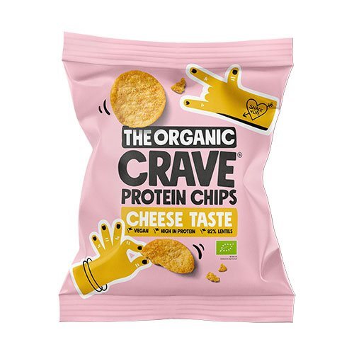 Veganske Protein Chips M Cheese økologiske 30 Gram
