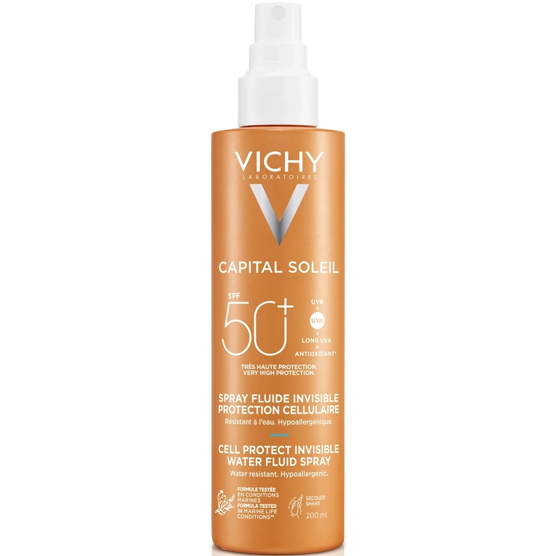Vichy Capital Soleil Cell Protect Uv Spray Spf 50  200 Ml