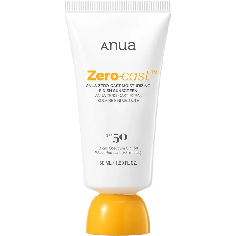 Anua Zero Cast Moisturizing Finish Sunscreen Spf 50   50 Ml