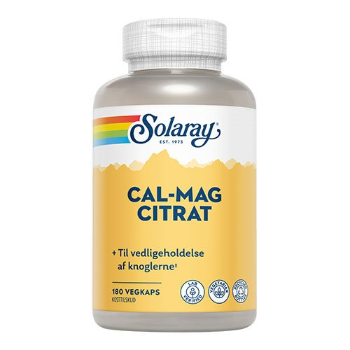 Solaray Cal Mag Citrat 180 Kapsler