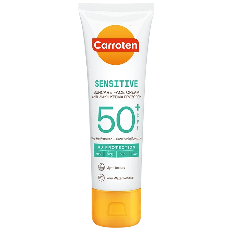 Carroten Face Sensitiv Cream Spf 50   50 Ml