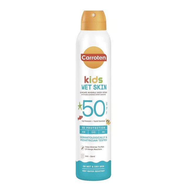 Carroten   Kids Wet Skin Suncare Invisible Spray Spf 50   200 Ml