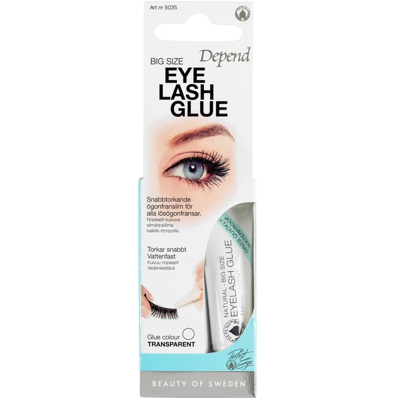 Depend Cosmetic Pe Eyelash Glue Big Size 7 G Transparent