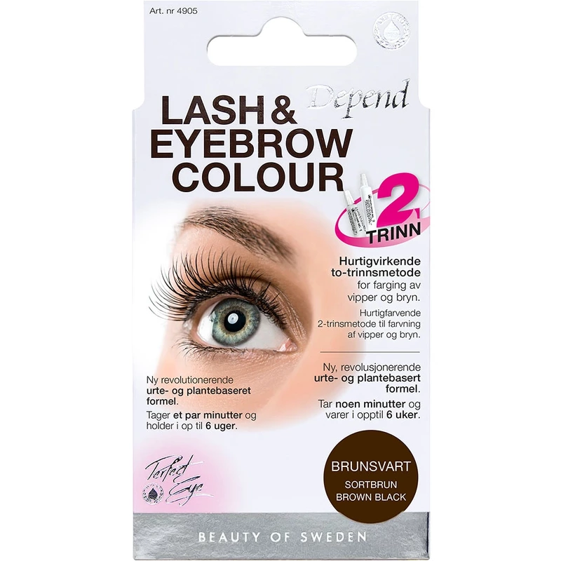 Depend Cosmetic Pe Lash Eyebrow Colour Brown Sort