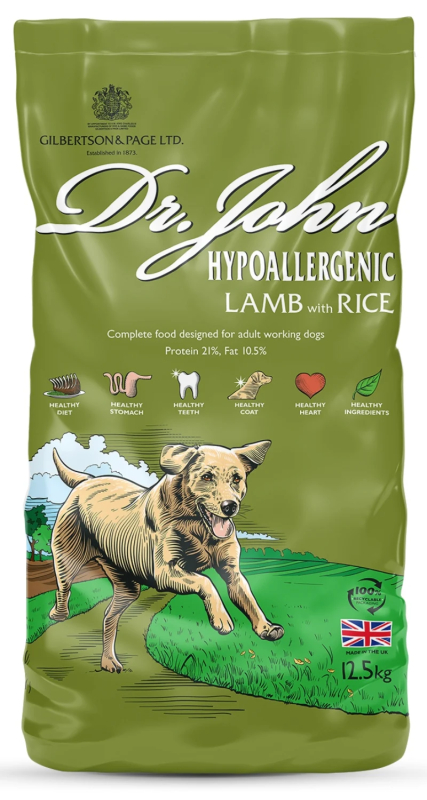 12 5 Kg Dr  John Hypoallergenic Lamb   Monoprotein Hvedefrit Voksenfoder Med Lam