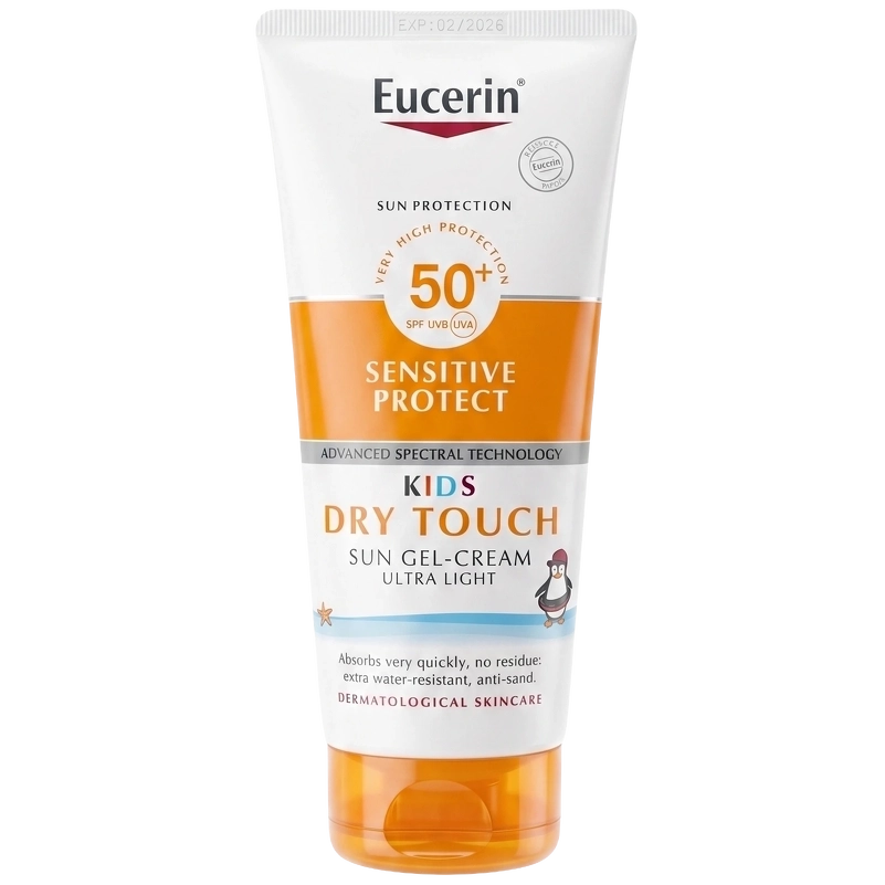 Eucerin Sun Kids Sensitive Protect Dry Touch Gel Cream Spf 50 200 Ml