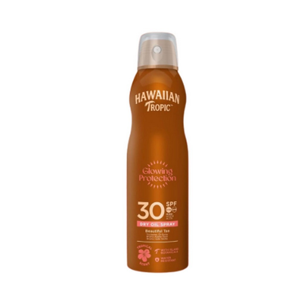 Hawaiian Tropic Glowing Protection Dry Oil Sun Spray Spf30