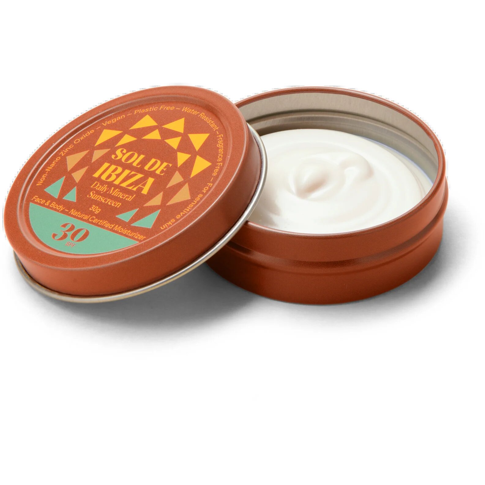 Natural Mineral Sunscreen Ansigt Spf50   35 Gram