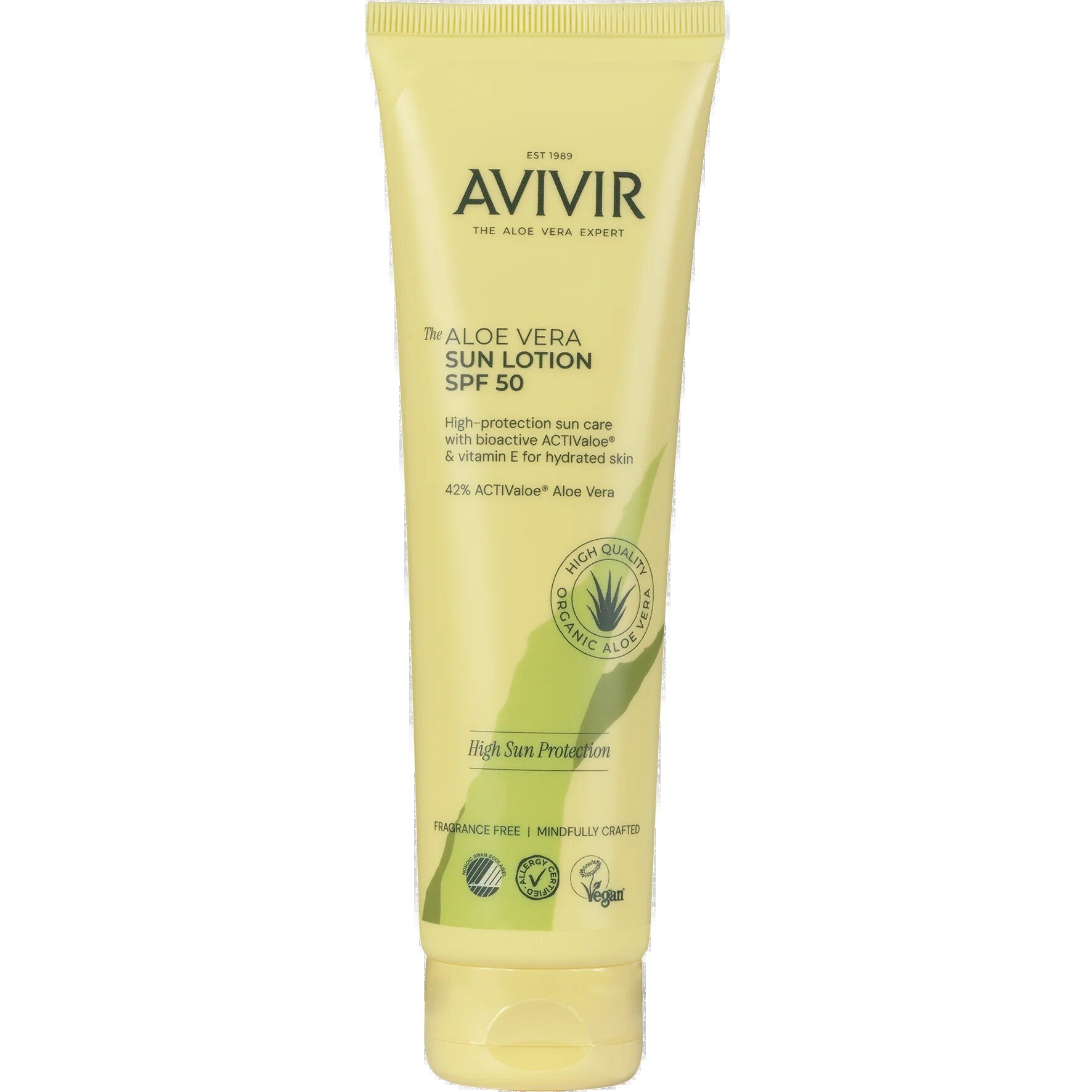 Avivir Aloe Vera Sun Lotion Spf50 150 Ml