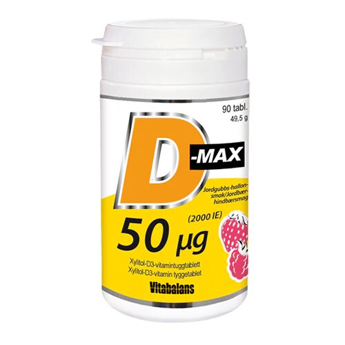 Vitabalans D Max 50 Mikrogram 90 Tabletter