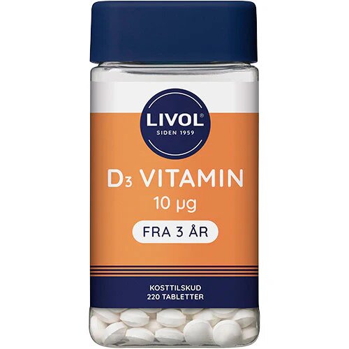 Livol D3 Vitamin 220 Tabletter