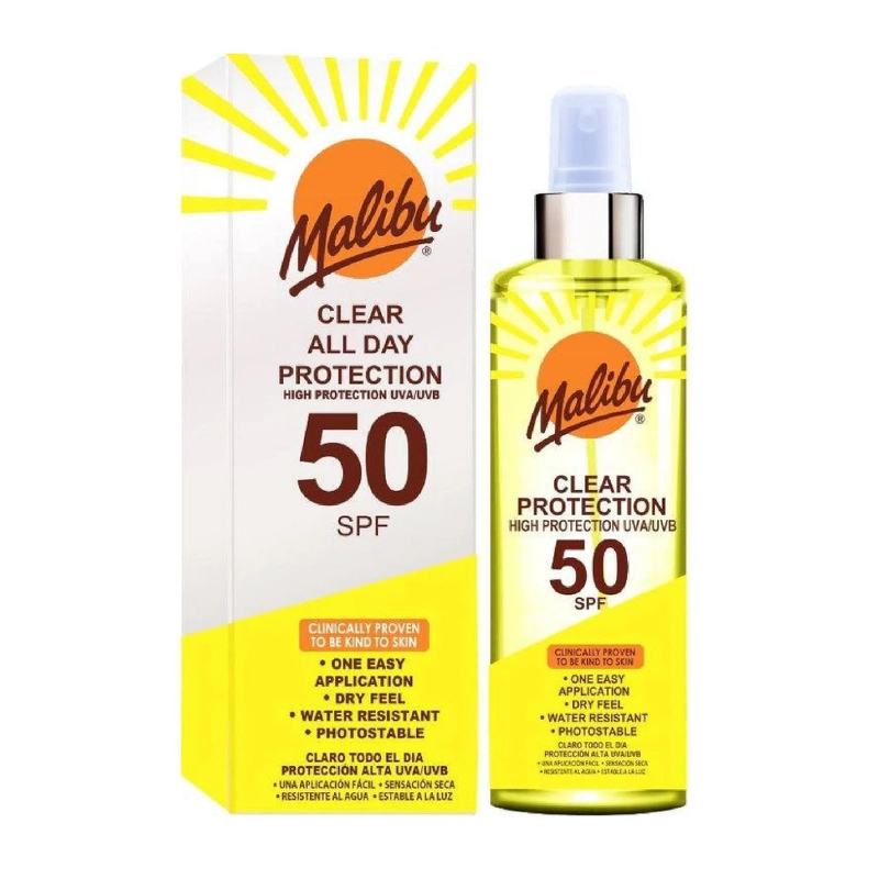 Malibu Sun Clear All Day Protection Spf 50   250 Ml