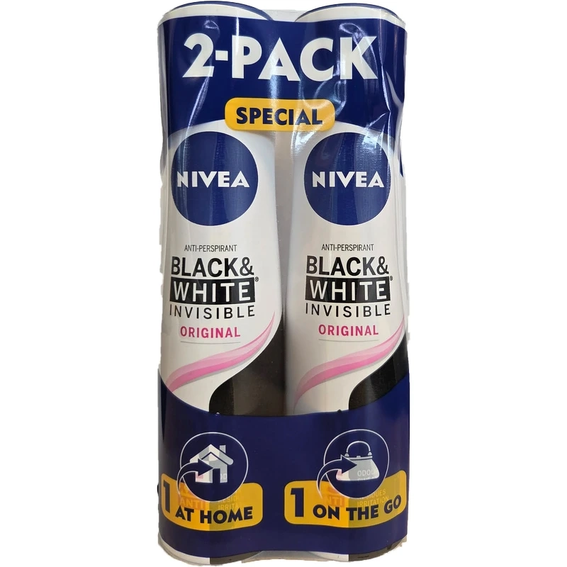 Nivea Sort   White Original Female Spray 2 Pack