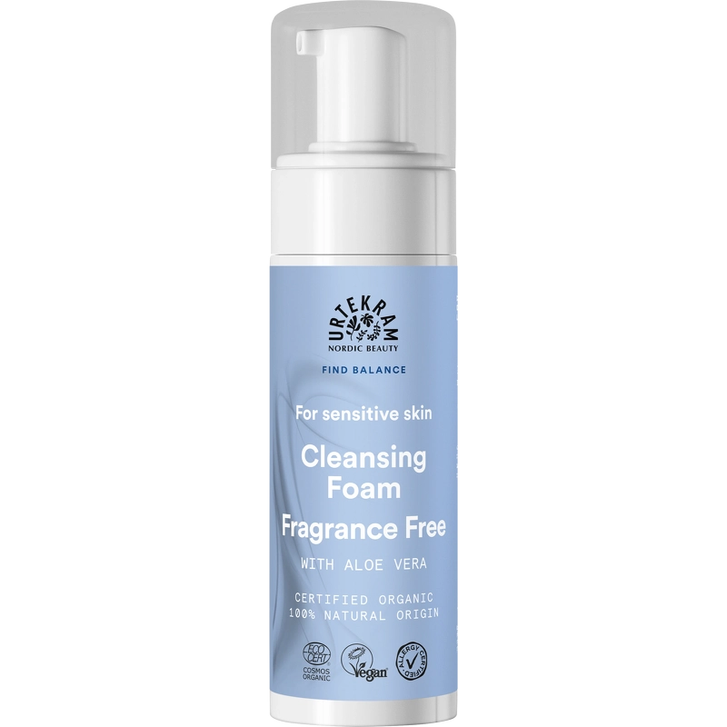 Urtekram Fragrance Free Sensitive Skin Cleansing Foam 150 Ml