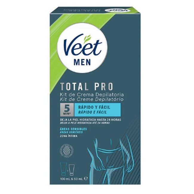 Veet Men Total Pro Hair Removal Kit Sensitive Areas