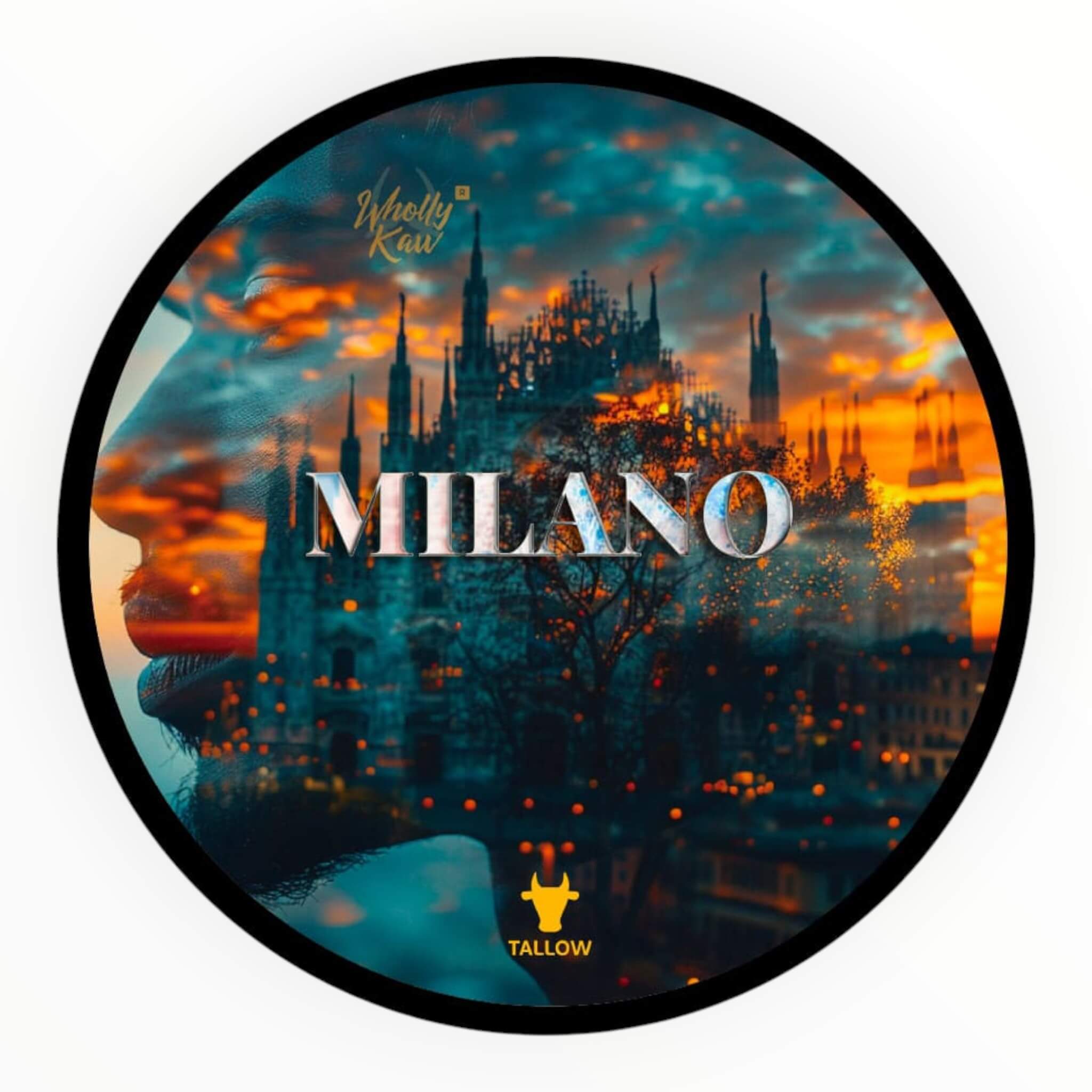 Wholly Kaw Barbersæbe  Creme Fraiche  Milano  165 G